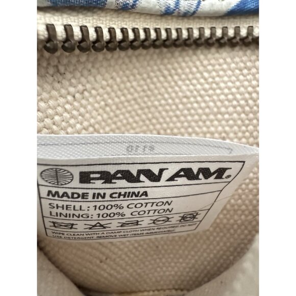 VTG PAA PAN AM Explorer Bag Weekender Pan Am White Canvas Travel Tag RARE MINT - Picture 9 of 15